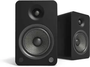Kanto YU6 Powered Bookshelf Speakers with Bluetooth and Phono Preamp | Pair | Matte Black