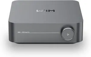 WiiM Amp Pro: Multiroom Streaming Amplifier | Compatible with Google Cast, Alexa | HDMI, Voice Control | Stream from Spotify, Amazon Music, Tidal & More - Space Gray