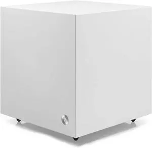 Audio Pro SW-5 Powered Subwoofer Speaker, 8 Woofer, 35130 Hz, 150W Subwoofer Amplifier, Powered Bass Speaker for Home Theater Audio & Surround Sound System, RCA Cable Input, White
