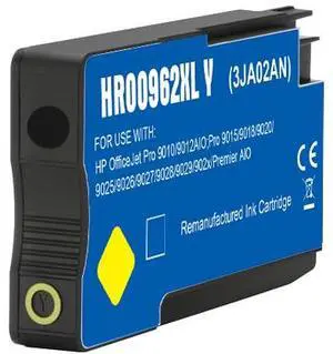 Around The Office Compatible Yellow Ink Cartridge replacement for HP 3JA02AN #962XL