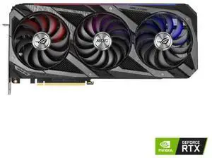 ASUS ROG Strix GeForce RTX 3090 24GB GDDR6X PCI Express 4.0 SLI Support Video Card ROG-STRIX-RTX3090-O24G-GAMING