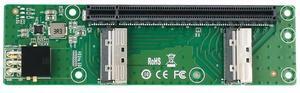 eShinreal 2 Port MCIO to PCIe 5.0 x16 Slot Adapter Card