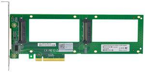 eShinreal PCIe to 2*U.2 SFF-8639 NVMe SSD Adapter Card