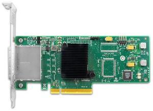 eShinreal External Port 8 Port PCIe x8 to SAS/SATA Expansion Card-SAS 2008 Controller