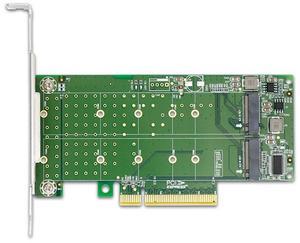 eShinreal 2-Port PCIe 4.0 x8 to M.2 NVMe SSD Adapter Card PCIe Bifurcation Needed