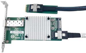 eShinreal M.2 M key to 10G SFP+ Network Card Set Intel 82599 10Gb/s