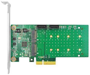 eShinreal Dual 6Gb/s PCIe x4 to M.2 SATA 3 RAID Controller Card 88SE9230