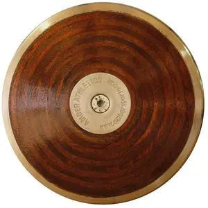 Amber Sporting Goods Amazer Discus IAAF Certified Official Track & Field Throwing Discus 70% Rim Weight, 1KG