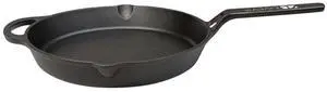 LIVEVIE Cast Iron Griddle Pan (Tawa) with Long Handle, Pre-Seasoned Flat Skillet for Roti, Dosa, Pancakes, Tortillas, Heavy-Duty Shallow Frying Pan for Gas, Induction, Grill, or Open Fire, 10 Inch