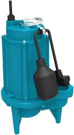 Livevie Leo Pump Effluent Pump Reliable Motor Protection, Automatic Operation with Float Switch, Handles up to 3/4, Solids, 2, NPT Discharge, 1/3HP 115V/60HZ