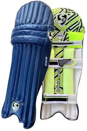 SG Ecolite Cricket Premium Batting Leg Guards , Color - Blue/ Black / White