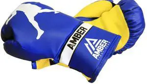 Amber Fight Gear Junior Boxing Gloves 6oz for Kids Age 3 to 6, Training Gloves for MMA, Muay Thai, Kickboxing, Punching Bag, Wrist Support & Breathable
