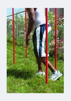 Amber Fight Gear Dynamic Agility Slalom Poles Set Enhance Speed, Coordination, and Balance - Durable 60" Poles with Configurable Design - Ideal for Versatile Training Sessions