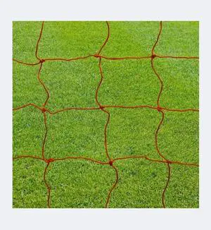 Amber Fight Gear Soccer Goal Nets Pair Official Size 24ft x 8ft Durable Field Equipment for Training and Games, Orange