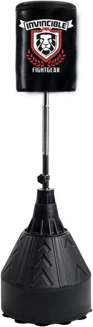 Invincible Fight Gear Dynamic Freestanding Boxing Punching Heavy Bag: Solid Base, Ideal for Adults Free-Standing Bag for Home or Gym Workouts