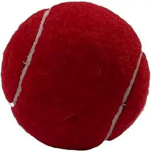 Amber Fight Gear Tennis-Ball Size Cricket Ball Durable Felt-Covered Red Ball with Solid Core for Long-Lasting Pressure-Resistant Play