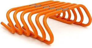 Amber Fight Gear Multi-Sport Speed Training Hurdles Set of 6 Mini Hurdles for Agility & Coordination, Lightweight PVC Construction, Ideal for Football, Soccer, Baseball, Hockey, Track, Tennis