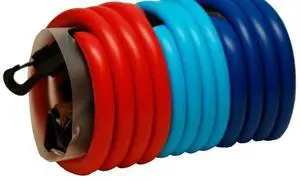 Amber Fight Gear Resistance Band Latex Free: Effective Workout Tool for Fitness Pros - Adjustable, Durable, and Convenient with Travel Pouch