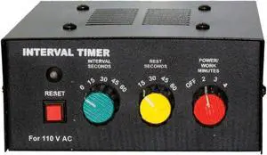 Amber Fight Gear Professional Classic Boxing Interval Timer Gym Timer for Muay Thai, MMA, Kickboxing, Boxing, Martial Arts or Any Combat Sport Black Adult