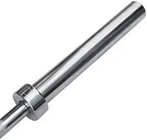 Amber Fight Gear Olympic Weightlifting Barbell Bar 86" - Heavy-Duty Straight Bar for 2-inch Weight Plates - 330 lb. Weight Capacity