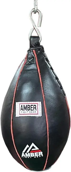 Amber Fight Gear Maize Ball Slip Ball for Boxing Kickboxing Muay Filled with Hanging Chain 5 x 9"