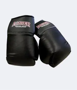 Amber Fight Gear Autograph Boxing Gloves Elevate Your Collection with Authenticity and Elegance Black