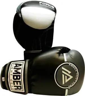 Amber Fight Gear Force Boxing Gloves for Training, Sparring, Kickboxing, Muay Thai  Durable PU, Multi-Layer Foam, Wrist Support, Punching Bag & Mitts Gloves