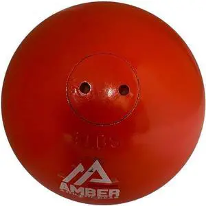 Amber Fight Gear Precision Performance 4.5kg/9.92lb Iron Shot Put Versatile Training and Competition Excellence with Sturdy Cast Iron Build and Durable Polyurethane Coating Orange