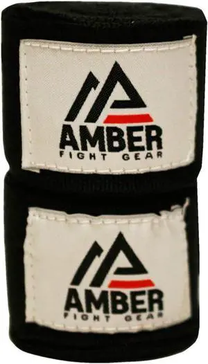 Amber Fight Gear Mexican Style 200 Inch Elastic Handwraps - Breathable, Durable, Machine Washable for MMA, Boxing, Kickboxing, Muay Thai