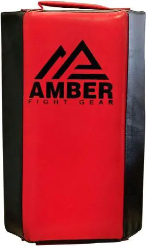 Amber Fight Gear  Multi-Angled Body Punching Kick Shield 20x12 inch, Durable MMA, Muay Thai, Kickboxing Pad for Knee, Leg & Shin Strikes  Heavy-Duty Training Gear