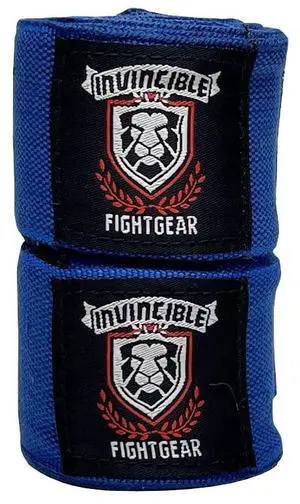 Amber Fight Gear Ultimate 180-Inch Mexican Style Elastic Hand Wraps Premium Quality Boxing Kickboxing Muay Thai MMA Wraps for Men and Women, Sold as a Pair Blue