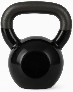 Amber Fight Gear Vinyl Coated Kettlebell Weights: Your Ultimate Fitness Companion for Full-Body Workouts, Strength Training, and Core Conditioning, Men and Women 5lb