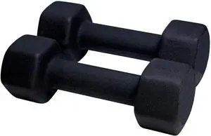 Amber Fight Gear Neoprene Dumbbell for Strength Training, Muscle Toning, and Rehab, Non-Slip Grip, Anti-Roll Design 4 lbs.