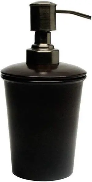 LIVEVIE Millennium Collection Refillable Liquid Soap & Lotion Dispenser Set - Elegant Antique Copper Finish, Versatile for Bathroom Vanity, Kitchen Sink, Office, and Home Decor (Set of 2)