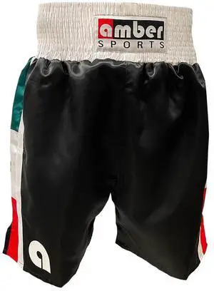 Amber Sporting Goods Men's Boxing Shorts, Ultra Lightweight, Durable - Ideal for MMA, Muay Thai Mexican X-Large