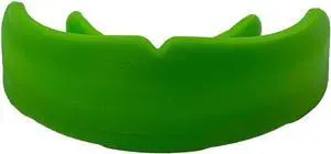 Amber Fight Gear Power Mouthpiece with Case, Green, Adult