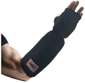Amber Fight Gear Ultimate Fist & Forearm Protector Premium Martial Arts Gloves with Full-Length Nylon Sleeves, Superior Knuckle Defense for Boxing, Kickboxing, MMA, and Fitness Training Small