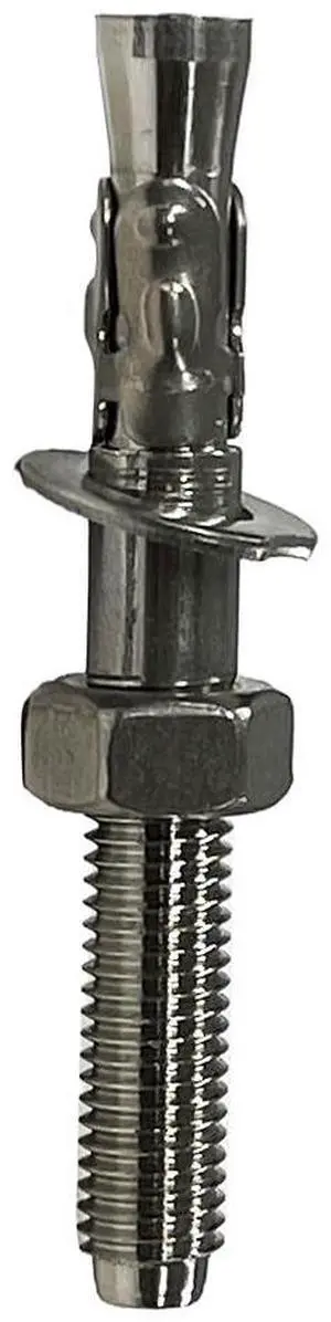 Amber Fight Gear Dynamo SS304 Expansion Bolt  Durable Outdoor Wedge Anchor for Medium to High Hardness Rocks, M12x95mm