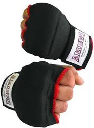 Amber Fight Gear Rapid Elastic Hand Wraps for Boxing, MMA, Muay Thai, Kickboxing - Enhanced Wrist & Knuckle Protection - Ideal for Men & Women Small