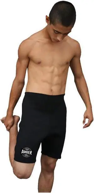 Amber Fight Gear Sports Neoprene Training Shorts Large
