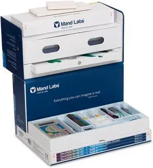 LIVEVIE Mand Labs Electronic Series KIT-1 Premium Edition (Version 4) - STEM Kit with 60 Projects, 165 Components, Mini Breadboard, 2 Guide Books, 60 Videos, Workstation & 3 Premium Projects
