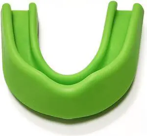 Amber Fight Gear Breathable Boil Bite Mouth Guards, Super Tough MMA Mouthpiece for Boxing, Wrestling Mouthguard - Combat Sports Mouthpiece in Black Color Lime Green