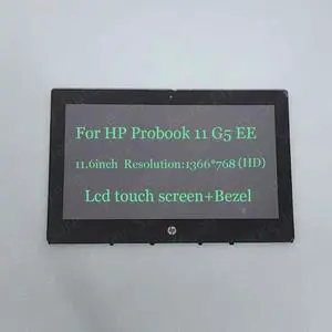 11.6" HD Lcd Touch screen +Bezel Assembly for HP ProBook x360 11 G5 EE