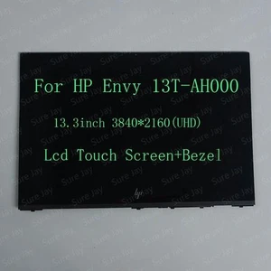 13.3" UHD LCD touch Screen+Bezel Assembly for HP Envy 13T-AH000 13-AH100 13.3" UHD LCD touch Screen+Bezel Assembly for HP Envy 13T-AH000 13-AH100