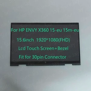 15.6" FHD LCD Touch Screen+Bezel Assembly for HP ENVY X360 15-eu 15m-eu 15.6" FHD LCD Touch Screen+Bezel Assembly for HP ENVY X360 15-eu 15m-eu