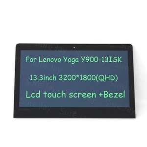 13.3" QHD LCD Touch Screen Assembly+Bezel for Lenovo Yoga Y900-13ISK 5D10K26887 3K 13.3" QHD LCD Touch Screen Assembly+Bezel for Lenovo Yoga Y900-13ISK 5D10K26887 3K