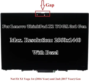 14" Lcd Touch Screen Assembly For Lenovo ThinkPad X1 Yoga 3rd Gen 14" Lcd Touch Screen Assembly For Lenovo ThinkPad X1 Yoga 3rd Gen