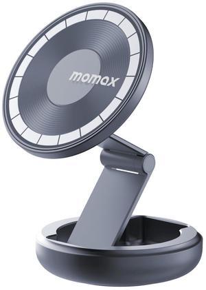 MOMAX Magsafe Car Mount, N52 Magnetic Car Phone Mount, 905° Rotation Cell Phone Mount for Dashboard Windshield, Phone Holder Mount Fit for iPhone 15 14 13 12 Pro Max Plus Mini