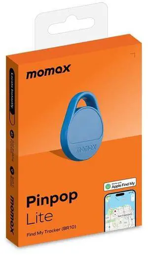 MOMAX Key Finder Smart Tracking Tag Luggage Tracker for Key, Blue