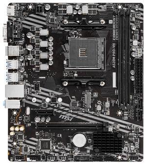 MSI A520M PRO-VH AM4 AMD A520 SATA 6Gb/s USB 3.0 Micro ATX AMD Motherboard and AMD Ryzen 5 5600X - Ryzen 5 5000 Series Vermeer (Zen 3) 6-Core 3.7 GHz Socket AM4 65W,AMD Motherboard CPU Combo